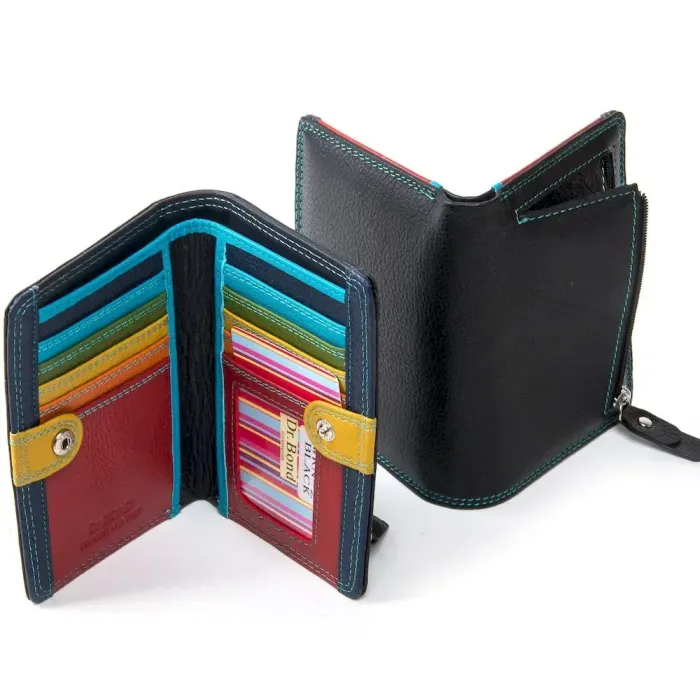 Кошелек Rainbow кожа DR. BOND WRN-2 black