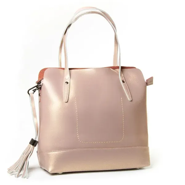 Сумка Жіноча Класична шкіра Luxeva P76 320 pearl-khaki