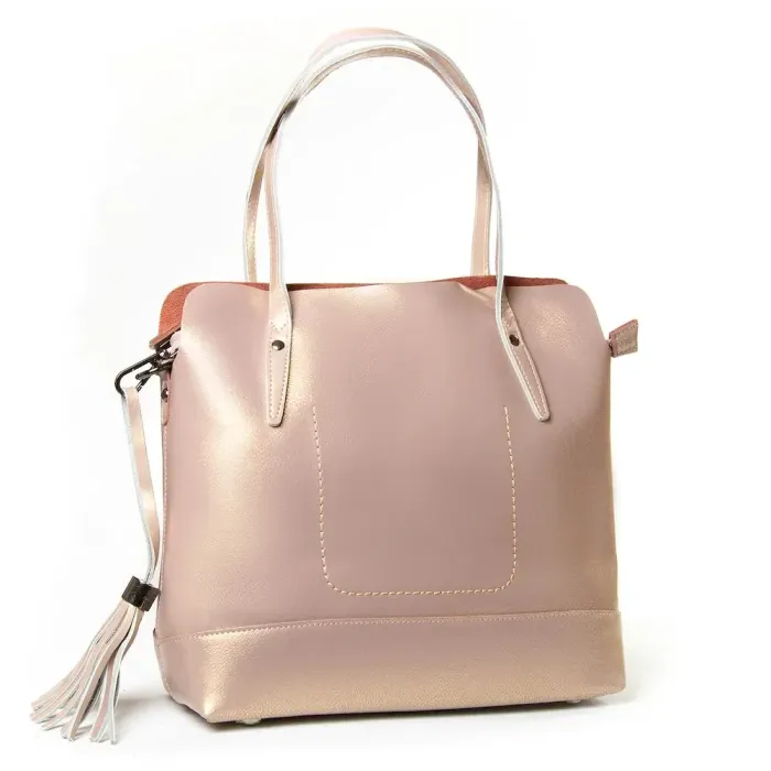 Сумка Женская Классическая кожа Luxeva P76 320 pearl-khaki