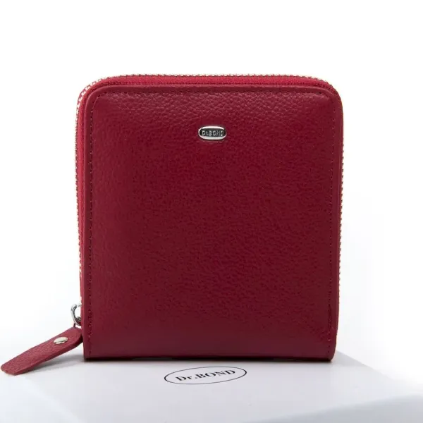 Жіночий гаманець Classic шкіряний Dr.Bond WN-5 bordeaux-red