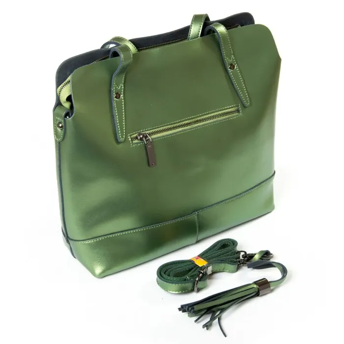 Сумка Женская Классическая кожа Luxeva P76 320 bright green