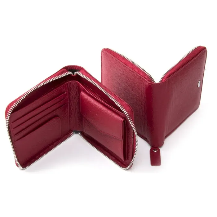 Кошелек Classic кожа DR. BOND WN-5 bordeaux-red