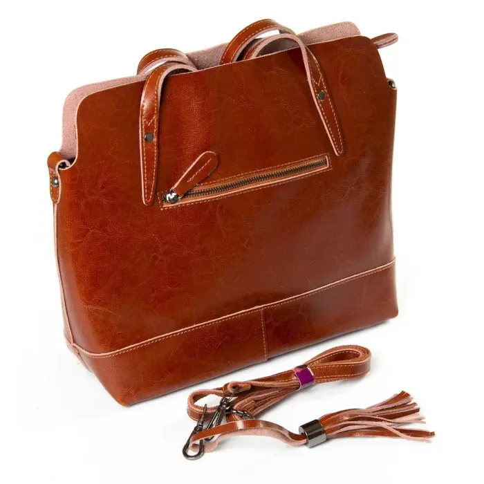 Сумка Женская Классическая кожа Luxeva P76 320 full skined loess