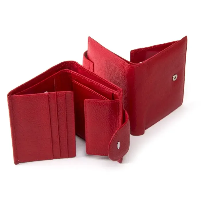 Жіночий гаманець Classic шкіряний Dr.Bond WN-6 red