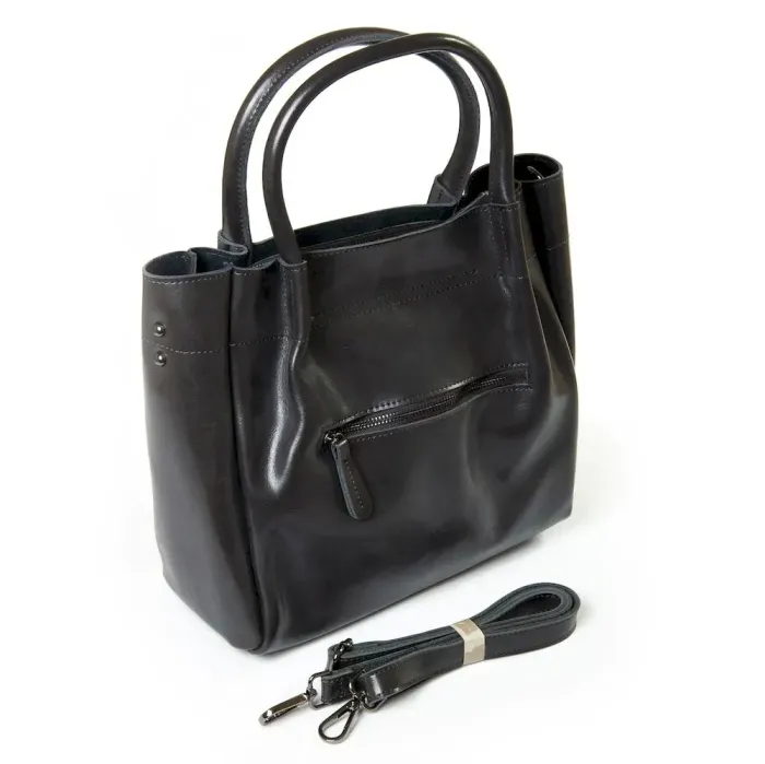 Сумка Женская Классическая кожа Luxeva P77 8903 gray