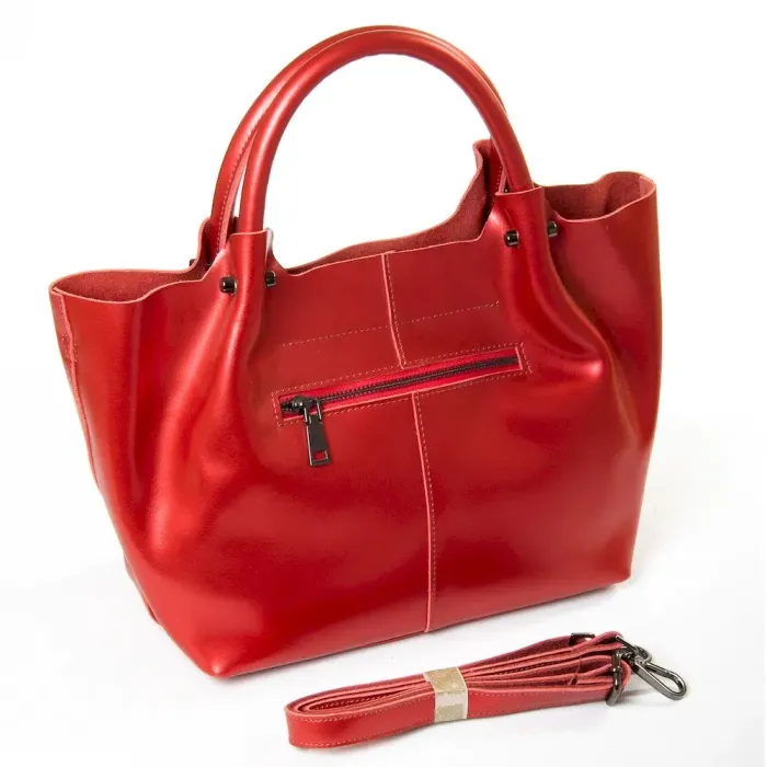 Сумка жіноча Класична шкіра Luxeva P47 8649-2 azarin