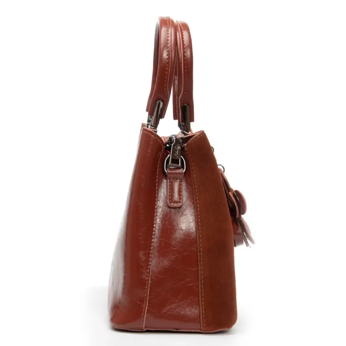 Сумка Женская Классическая замш ALEX RAI 385 camel