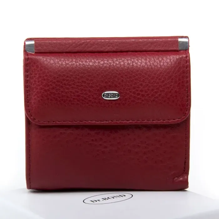 Кошелек Classic кожа DR. BOND WN-3 dark-red