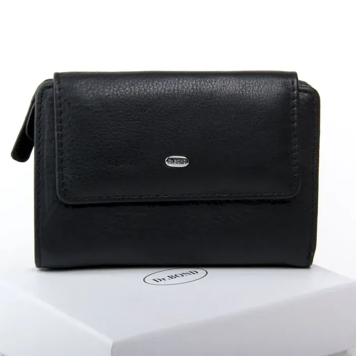 Жіночий гаманець Classic шкіряний Dr.Bond WN-1 black