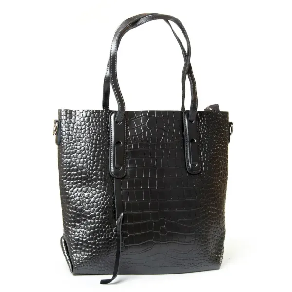 Сумка жіноча Класична шкіра Luxeva P90 8902-1 deep-bright grey