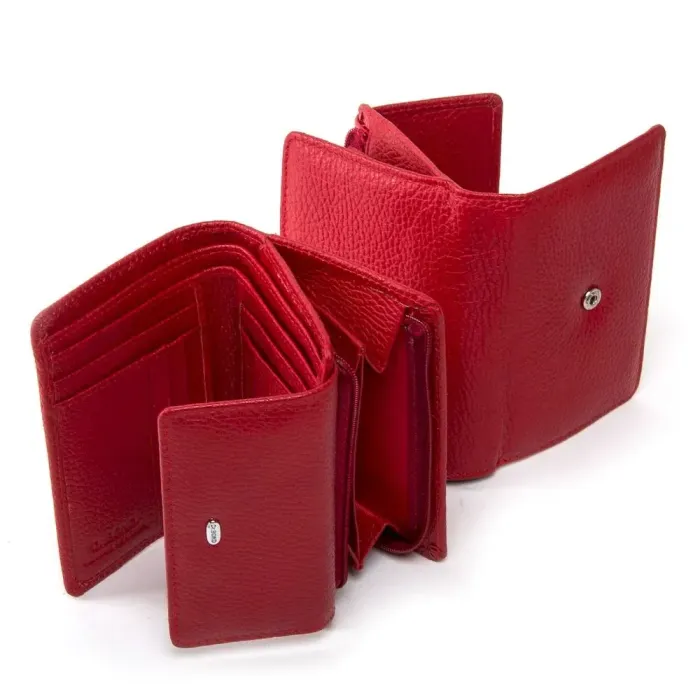 Жіночий гаманець Classic шкіряний Dr.Bond WN-1 red