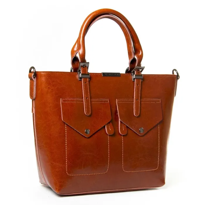 Сумка Женская Классическая кожа Luxeva P48 8644 yellowish