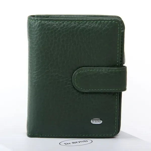 Жіночий гаманець Classic шкіряний Dr.Bond WN-2 dark-green