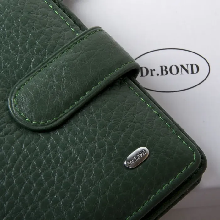 Кошелек Classic кожа DR. BOND WN-2 dark-green