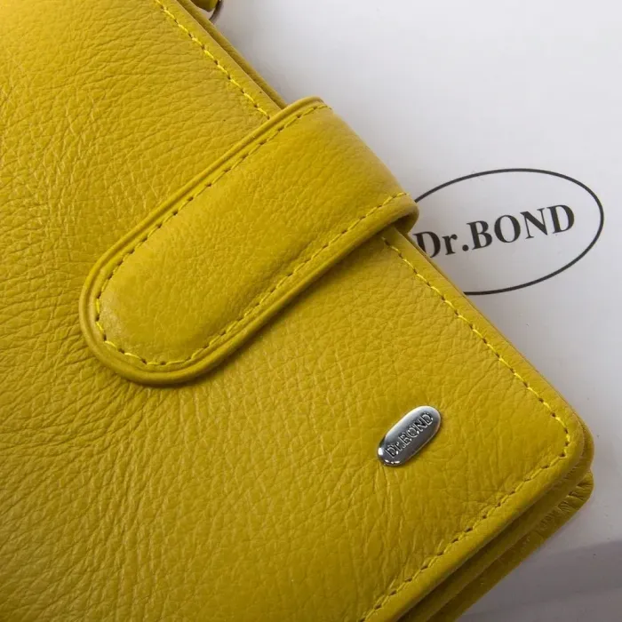 Кошелек Classic кожа DR. BOND WN-2 yellow