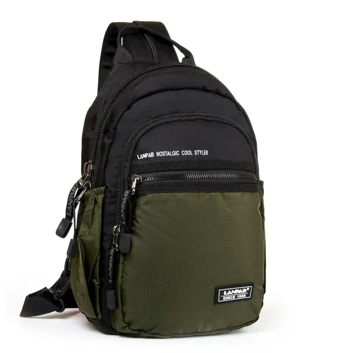 Сумка Мужская На Плечо нейлон Lanpad 83012 green