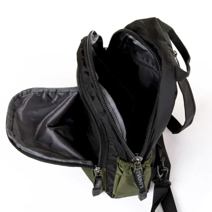 Сумка Мужская На Плечо нейлон Lanpad 83012 green