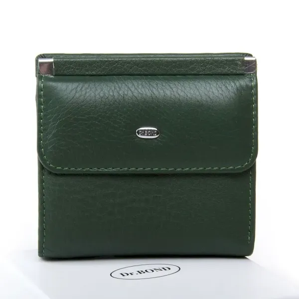 Жіночий гаманець Classic шкіряний Dr.Bond WN-3 dark-green