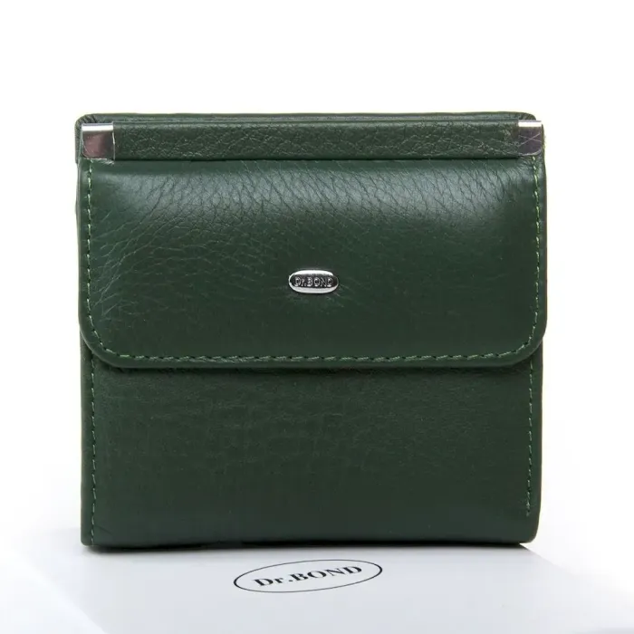 Кошелек Classic кожа DR. BOND WN-3 dark-green