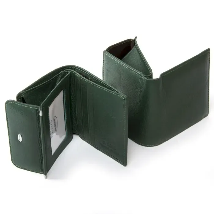 Кошелек Classic кожа DR. BOND WN-3 dark-green