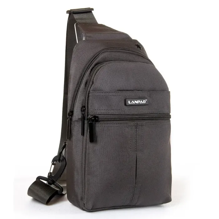 Сумка Мужская На Плечо нейлон Lanpad 3766 grey