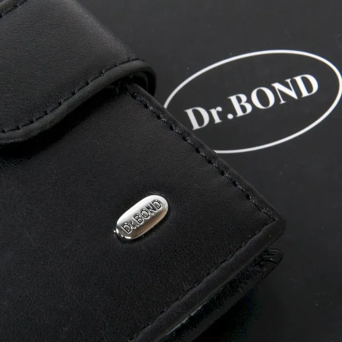 Чоловічий гаманець Classic шкіряний Dr.Bond MS-36 black