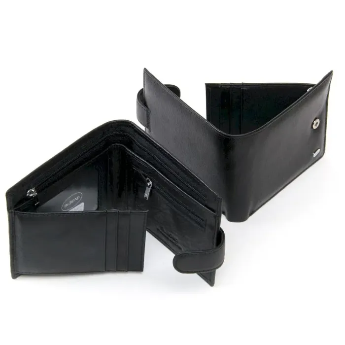 Чоловічий гаманець Classic шкіряний Dr.Bond MS-36 black