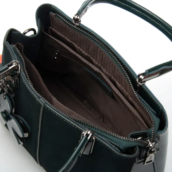 Сумка Женская Классическая замш ALEX RAI 385 green