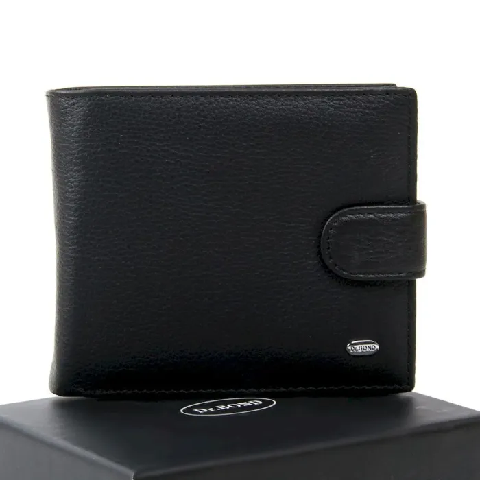 Чоловічий гаманець Classic шкіряний Dr.Bond MS-39 black