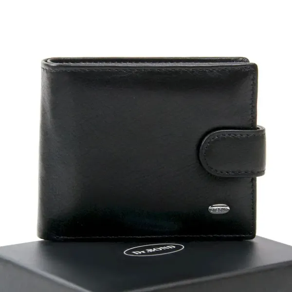 Чоловічий гаманець Classic шкіряний Dr.Bond MS-29 black