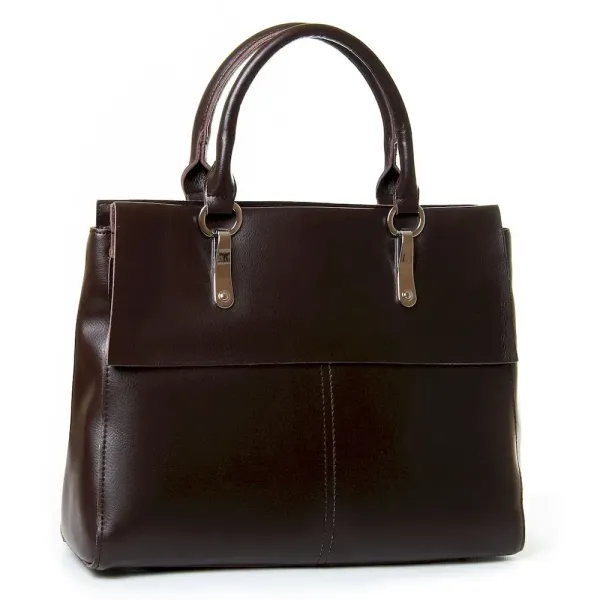 Сумка жіноча Класична шкіра Luxeva P2 366 full skinned brown