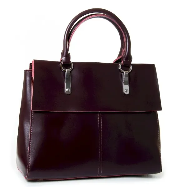 Сумка Жіноча Класична шкіра Luxeva P2 366 deep-wine-red