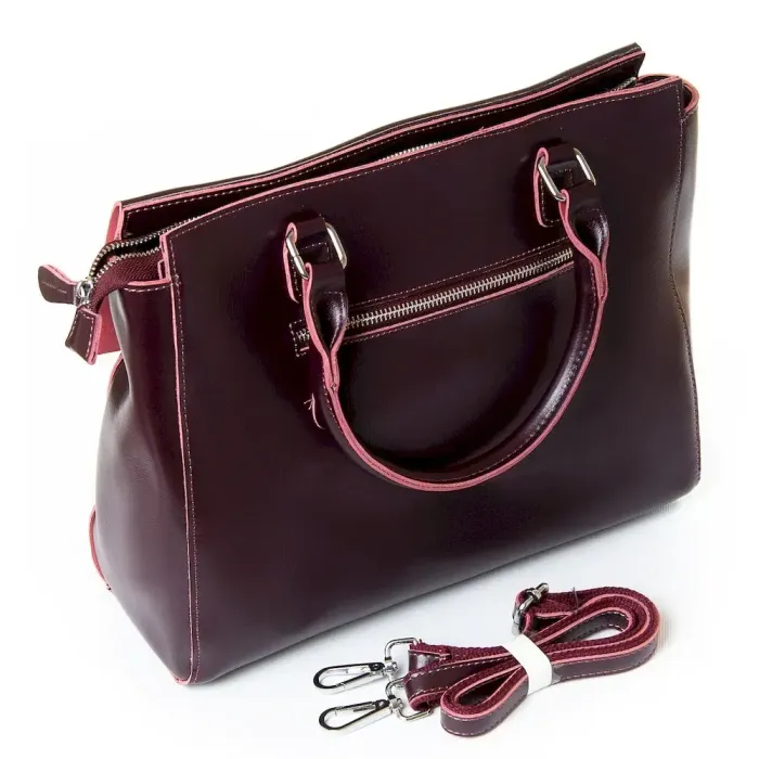 Сумка Женская Классическая кожа Luxeva P2 366 deep-wine-red