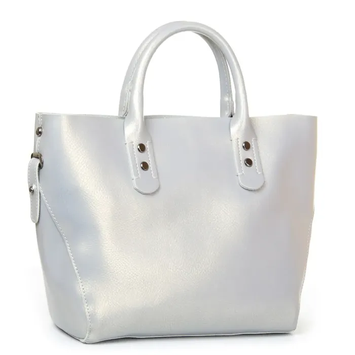Сумка Женская Классическая кожа Luxeva P103 8668 pearl-grey