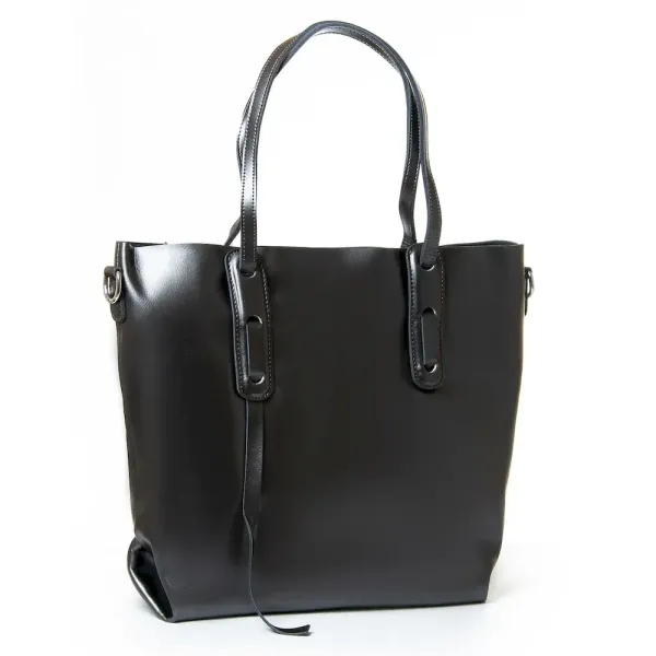 Сумка жіноча Класична шкіра Luxeva P101 8902 deep-bright grey
