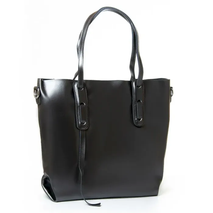 Сумка Женская Классическая кожа Luxeva P101 8902 deep-bright grey