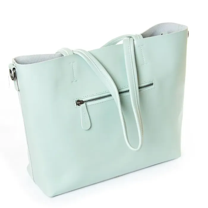 Сумка Женская Классическая кожа Luxeva P109 8704 lighr-green