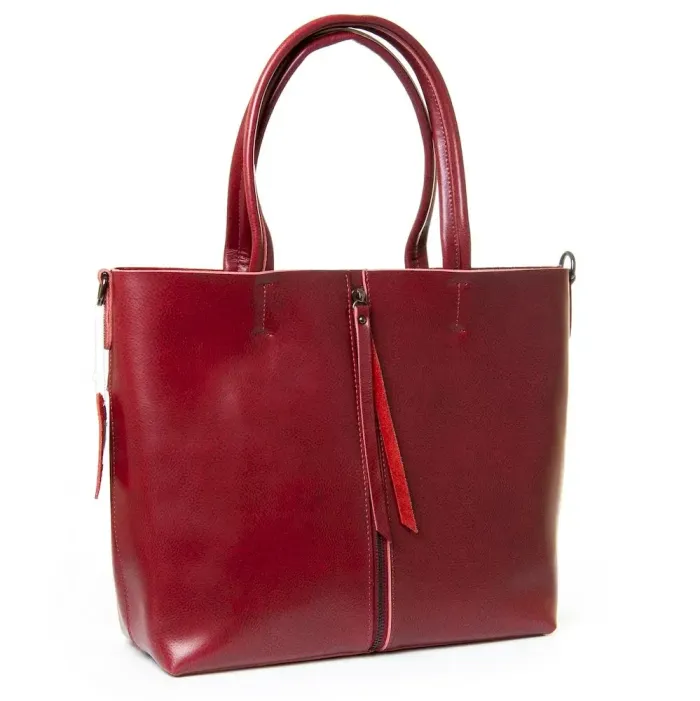 Сумка Женская Классическая кожа Luxeva P109 8704 wine-red