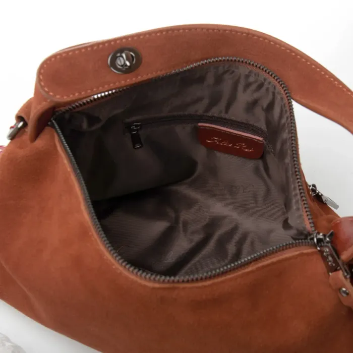 Сумка Женская Классическая замш ALEX RAI 9148 camel