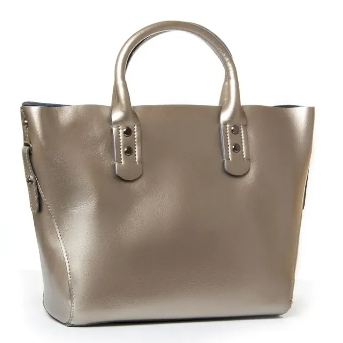 Сумка Женская Классическая кожа Luxeva P103 8668 silver-grey