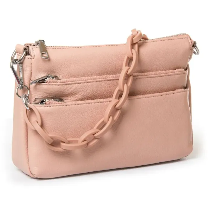 Сумка Женская Классическая кожа Luxeva P77 3011 pink