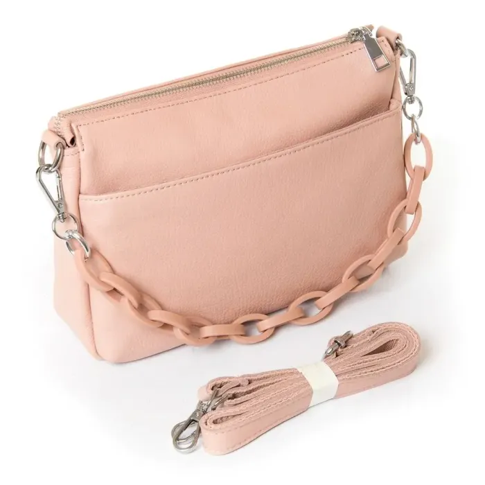 Сумка Женская Классическая кожа Luxeva P77 3011 pink
