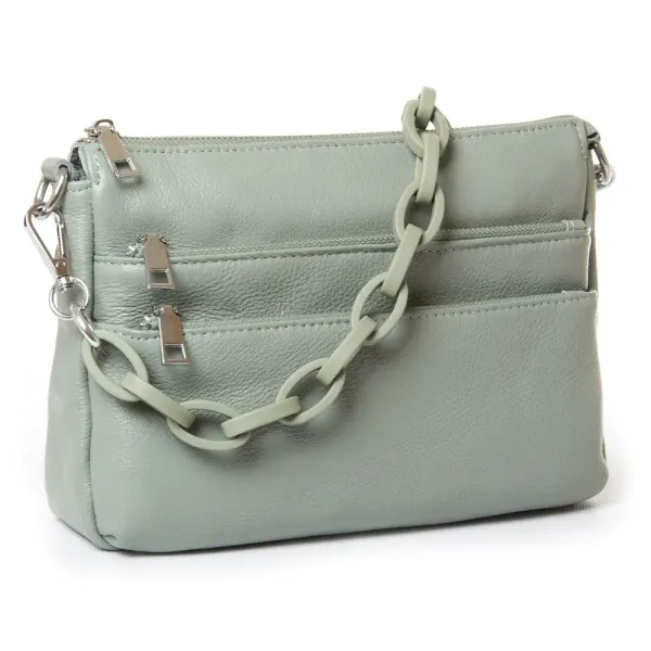 Сумка Жіноча Класична шкіра Luxeva P77 3011 light-green
