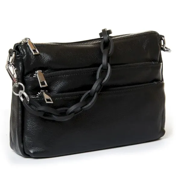 Сумка Жіноча Класична шкіра Luxeva P77 3011 black
