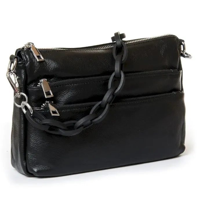 Сумка Женская Классическая кожа Luxeva P77 3011 black