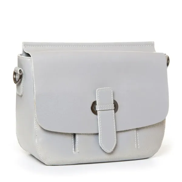 Сумка жіноча Класична шкіра Luxeva P19 8608 pearl-light-grey