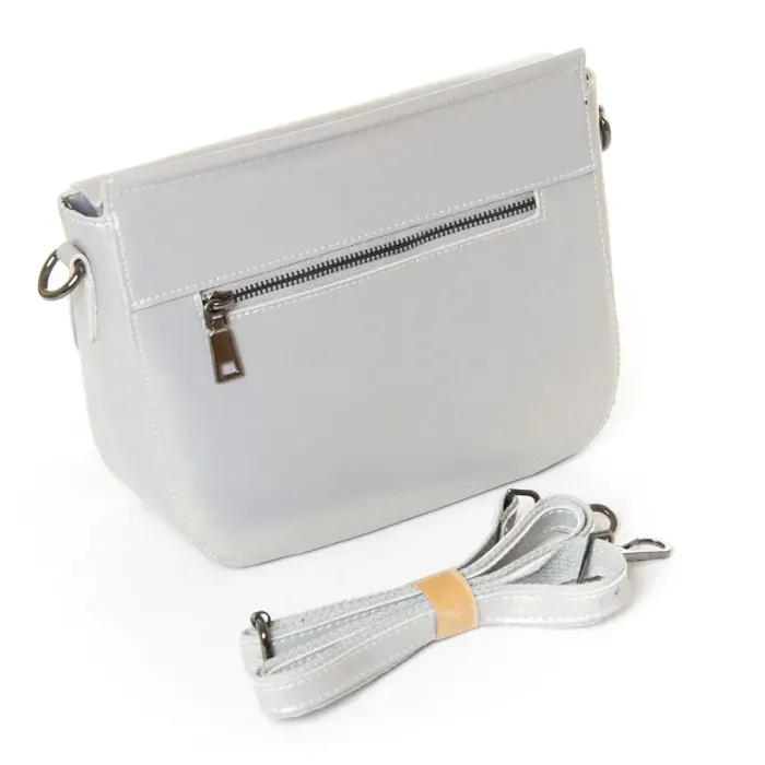 Сумка Женская Классическая кожа Luxeva P19 8608 pearl-light-grey