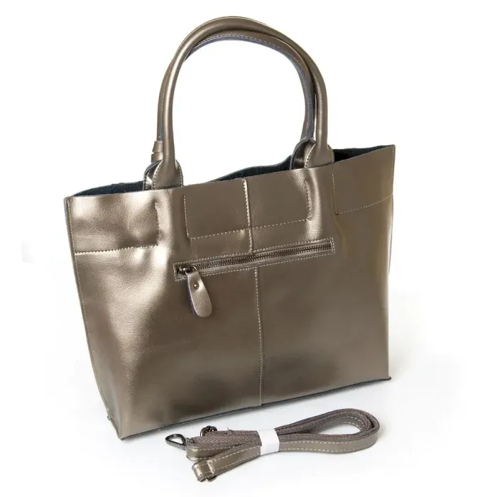 Сумка Жіноча Класична шкіра Luxeva P16 8546 tin putty