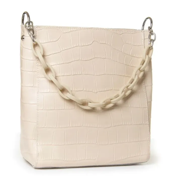 Сумка Женская Классическая кожа Luxeva P21 9704 beige