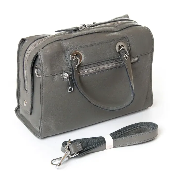 Сумка Женская Классическая кожа Luxeva P7 8757-9 gray